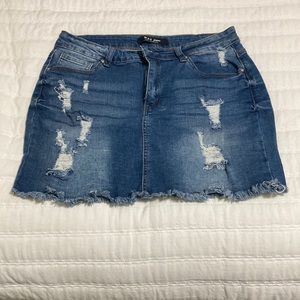 Women mini jeans skirt